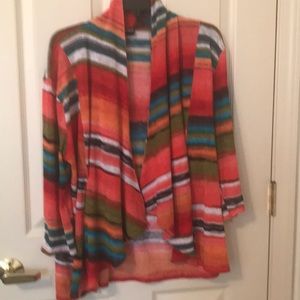 Multi color flared  light weight jacket  Large